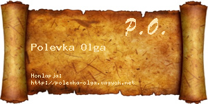 Polevka Olga névjegykártya